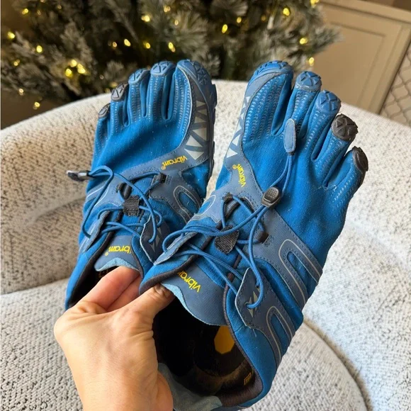 Vibram Men Blue FiveFingers Shoes - Picture 3 of 10